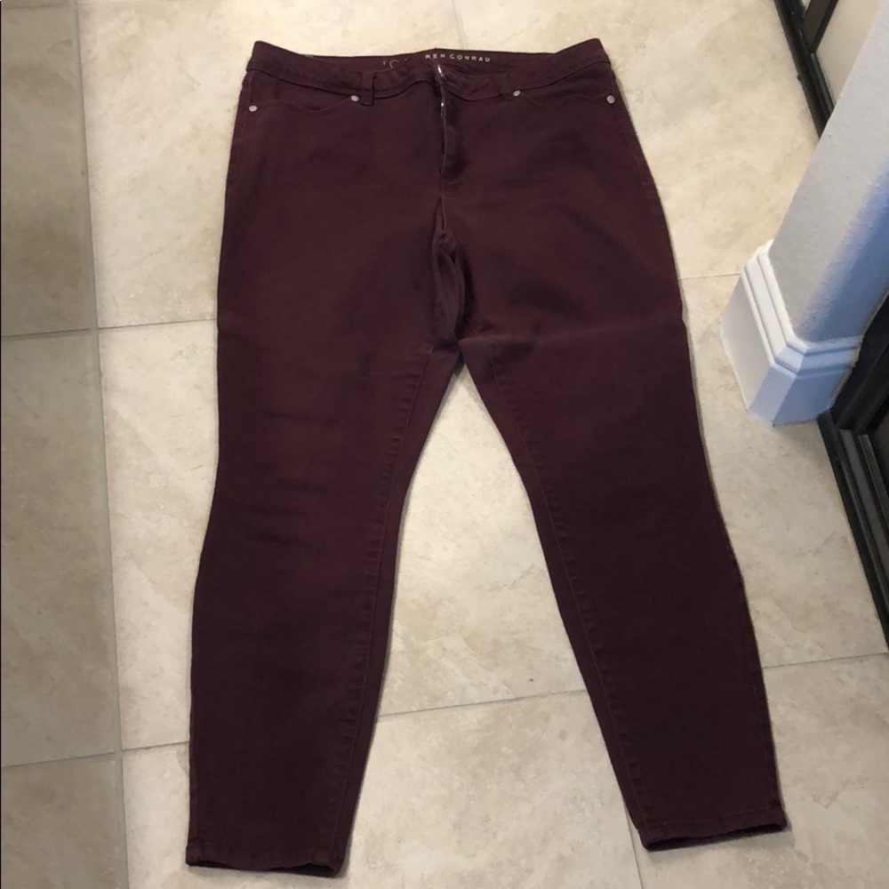 Lauren Conrad Maroon Jegging